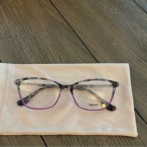 Kensie “Breathtaking” Purple and Black Eyeglasses